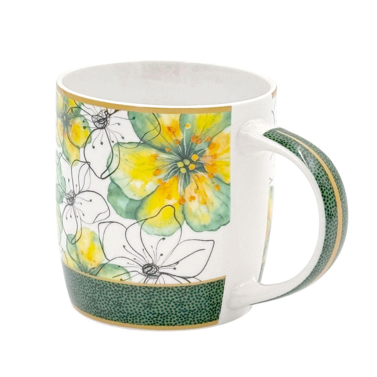 PORZELLANBECHER 2er Set MIRABILIA 350 ml "Libellula" - Orange, Keramik (0.36L) - Rose & Tulipani