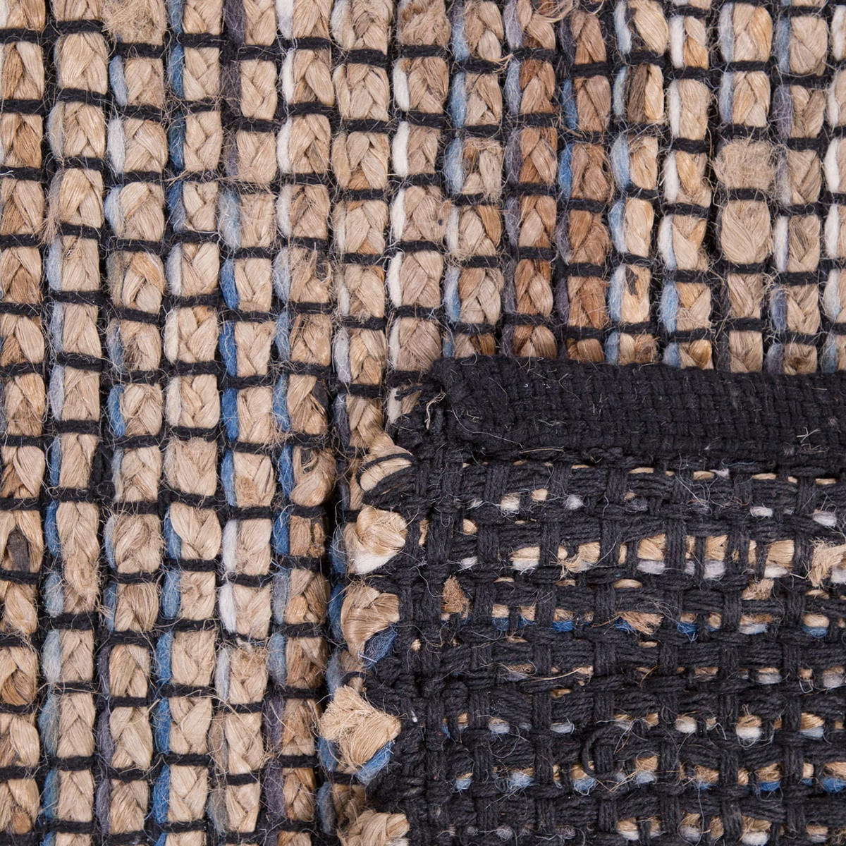 NATURFASERTEPPICH 200/290 cm Odense 684 - Blau, Naturmaterialien (200/290cm) - Paco Home