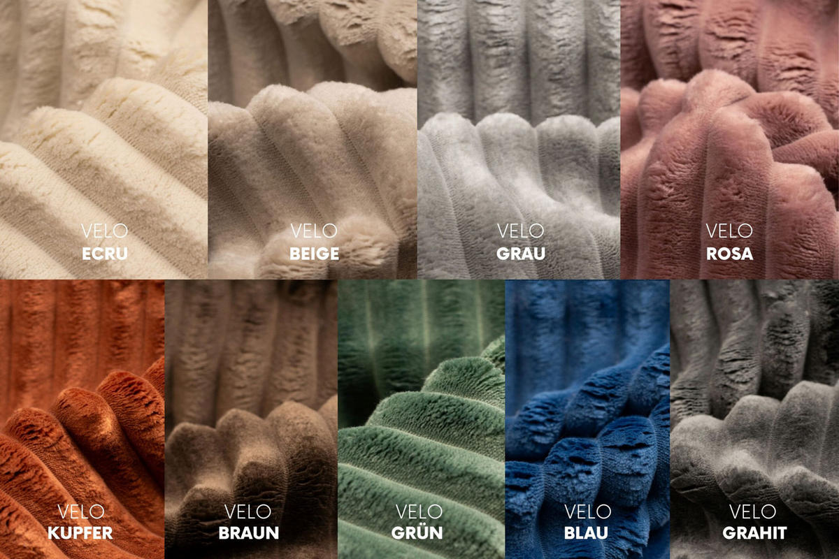 SCHLAFSOFA mit Bettkasten DUO, Stoff Velo, Graphit - Graphitfarben, Holz (198/89/90cm) - Kaiser Möbel