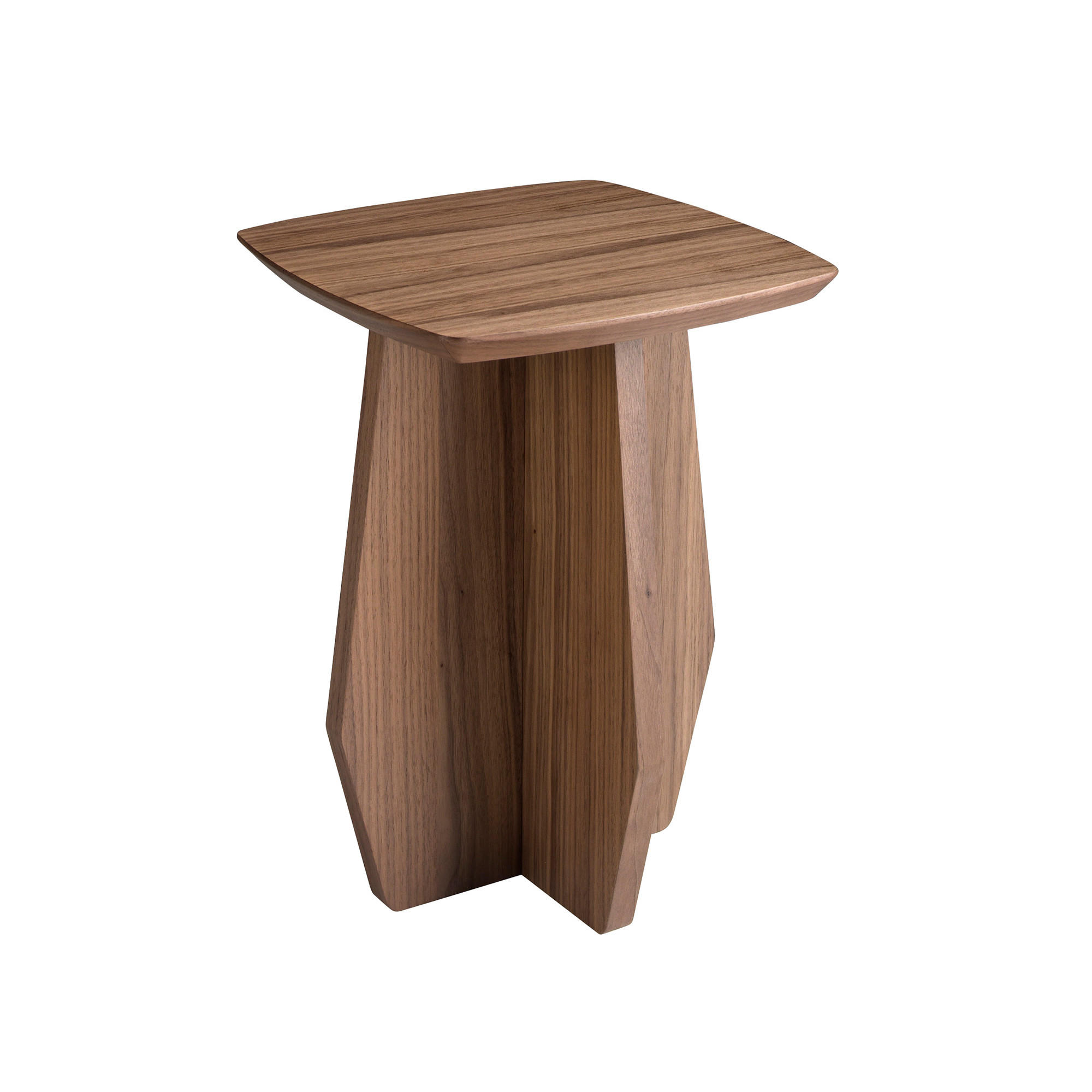 BEISTELLTISCH quadratisch Walnuss 40/40/50 - Walnussfarben, Holz (40/40/50cm) - ANGEL CERDA