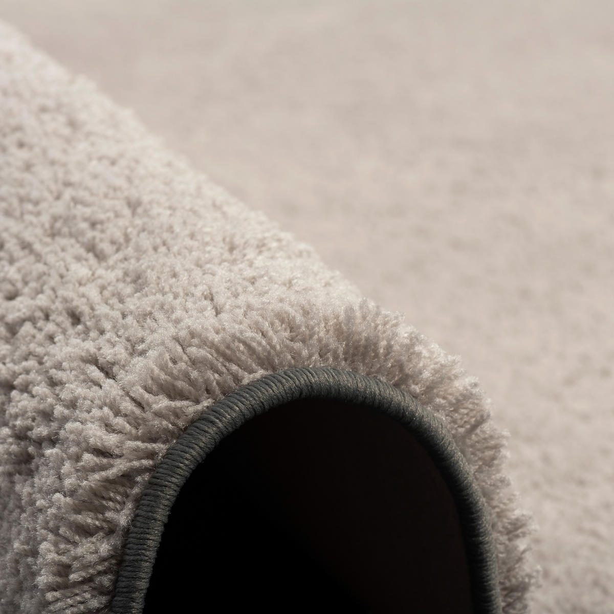 HOCHFLOR SHAGGY TEPPICH PALACE - Grau, Textil (133/133cm) - Snapstyle
