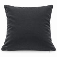 KISSENBEZUG Anthrazit 40x40 Samt weich - Anthrazit, Textil (40/40cm) - TiborTex