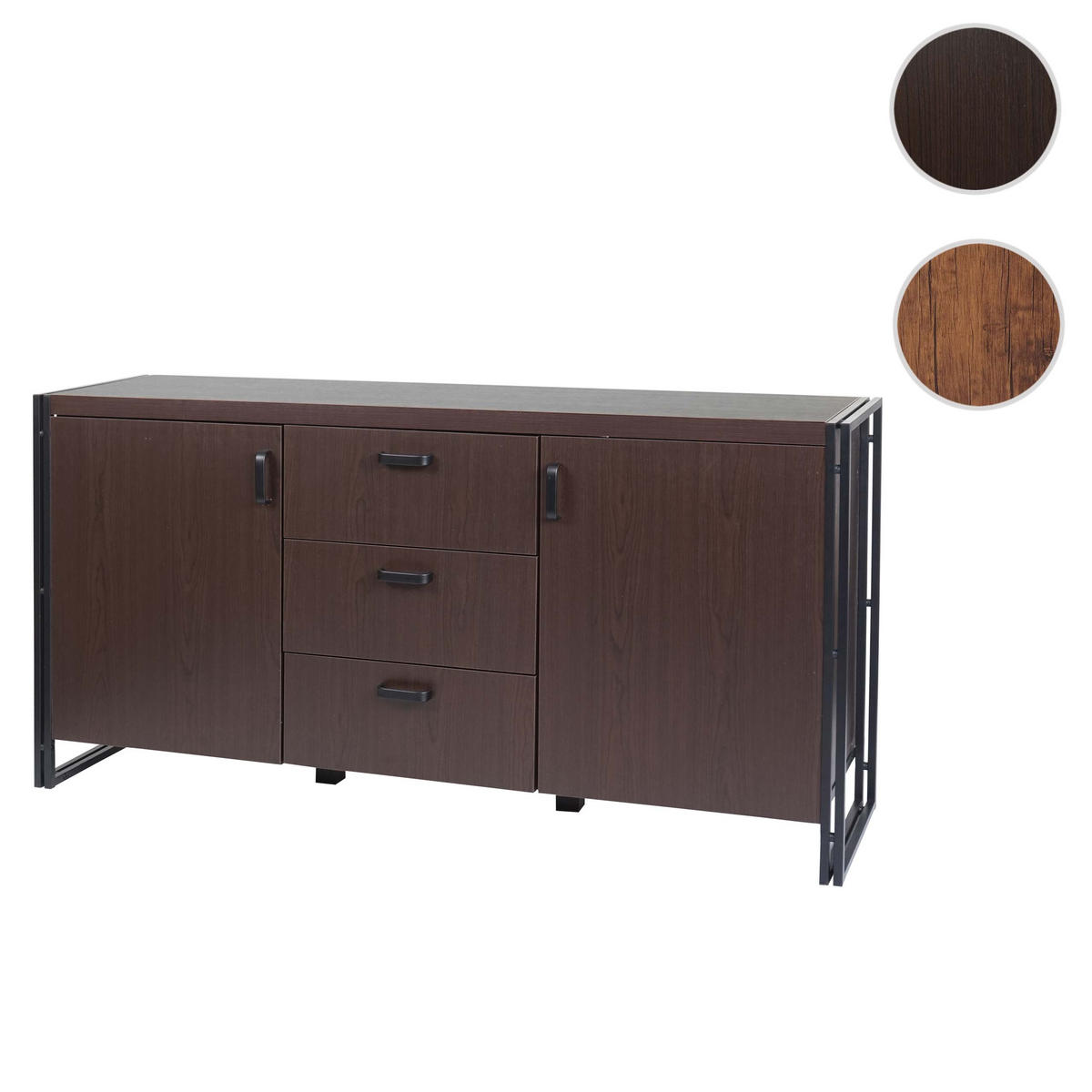 SIDEBOARD Dunkelbraun - Dunkelbraun, Holzwerkstoff (160/80/40cm) - MCW