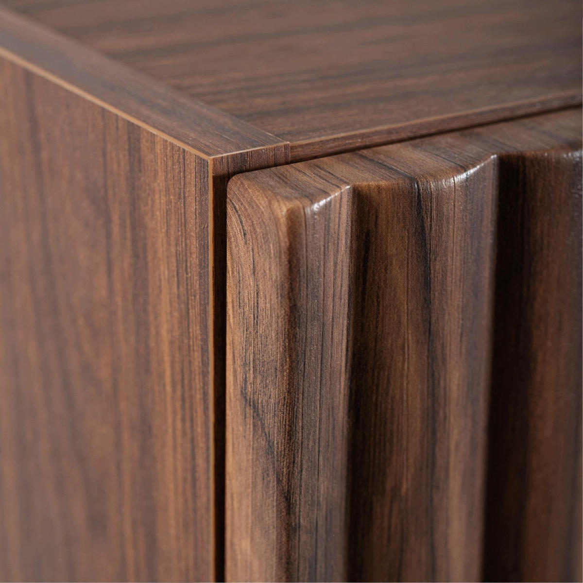 HÄNGESCHRANK BELLO geriffelt Walnuss 35/68/27 cm - Walnussfarben, Holzwerkstoff/Metall (35/68/27.2cm) - Rodan