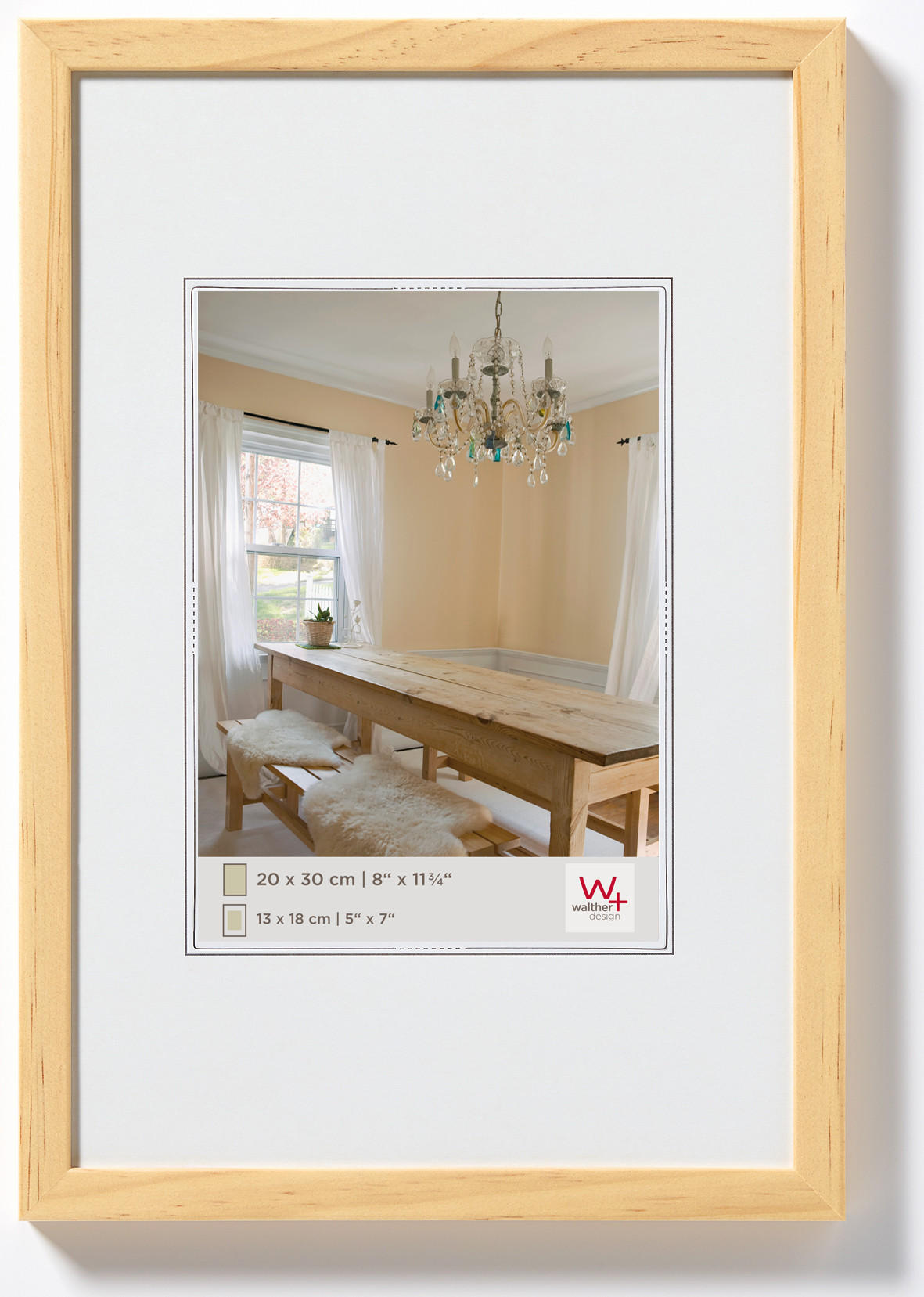 walther design Bilderrahmen Kiefer 15x20 cm