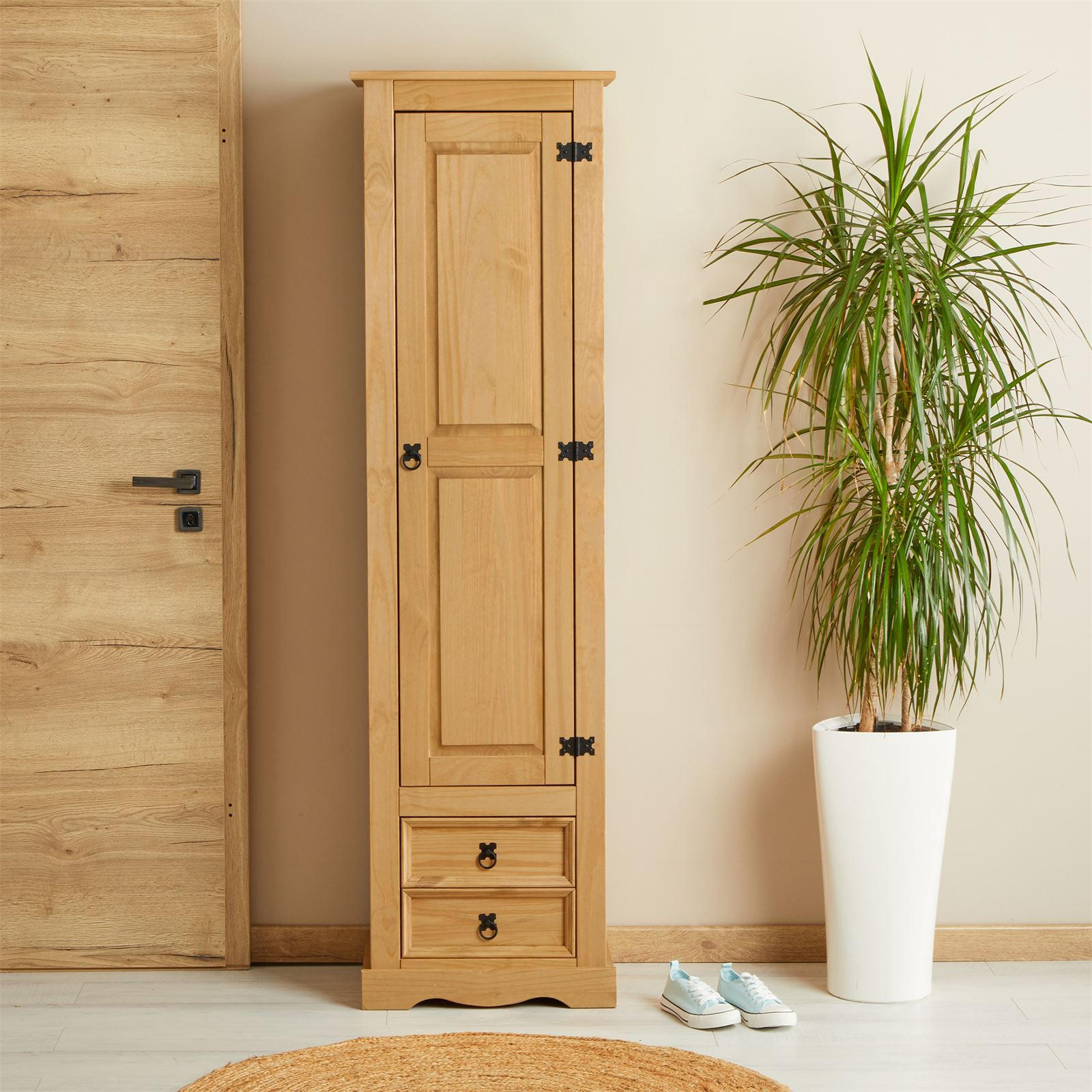 SCHUHSCHRANK TEQUILA - Braun, Holz (53/190/38cm) - IDIMEX