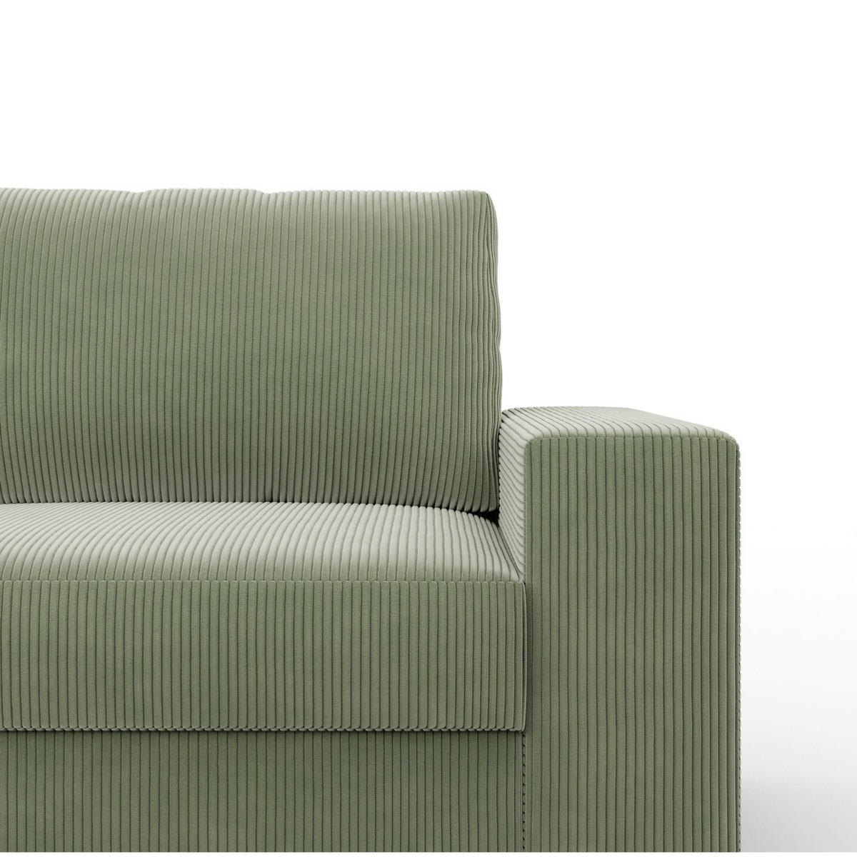 ECKSOFA MIT SCHLAFFUNKTION VELANO Grün - Grün, Textil (231/287cm) - Mebligo