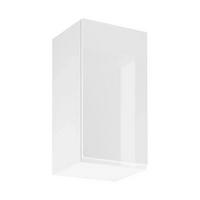 HÄNGESCHRANK – 40 cm – G40 – Velmora – Weiß / Weiß Hochglanz - Weiß Hochglanz, Holzwerkstoff (40/72/32cm) - ROYAL24_MARKT