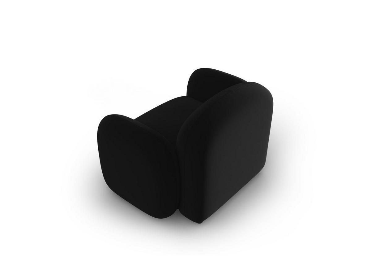 SESSEL Blair aus Samt schwarz - Schwarz, Textil (87/80/119cm) - Micadoni
