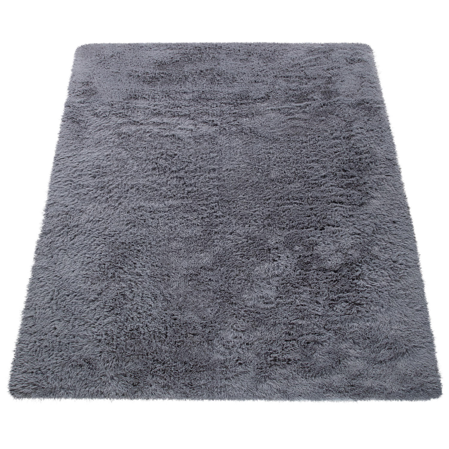 HOCHFLORTEPPICH 160/220 cm Silky 591 - Grau, Textil (160/220cm) - Paco Home