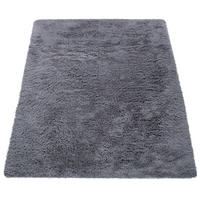HOCHFLORTEPPICH 60/100 cm Silky 591 - Grau, Textil (60/100cm) - Paco Home