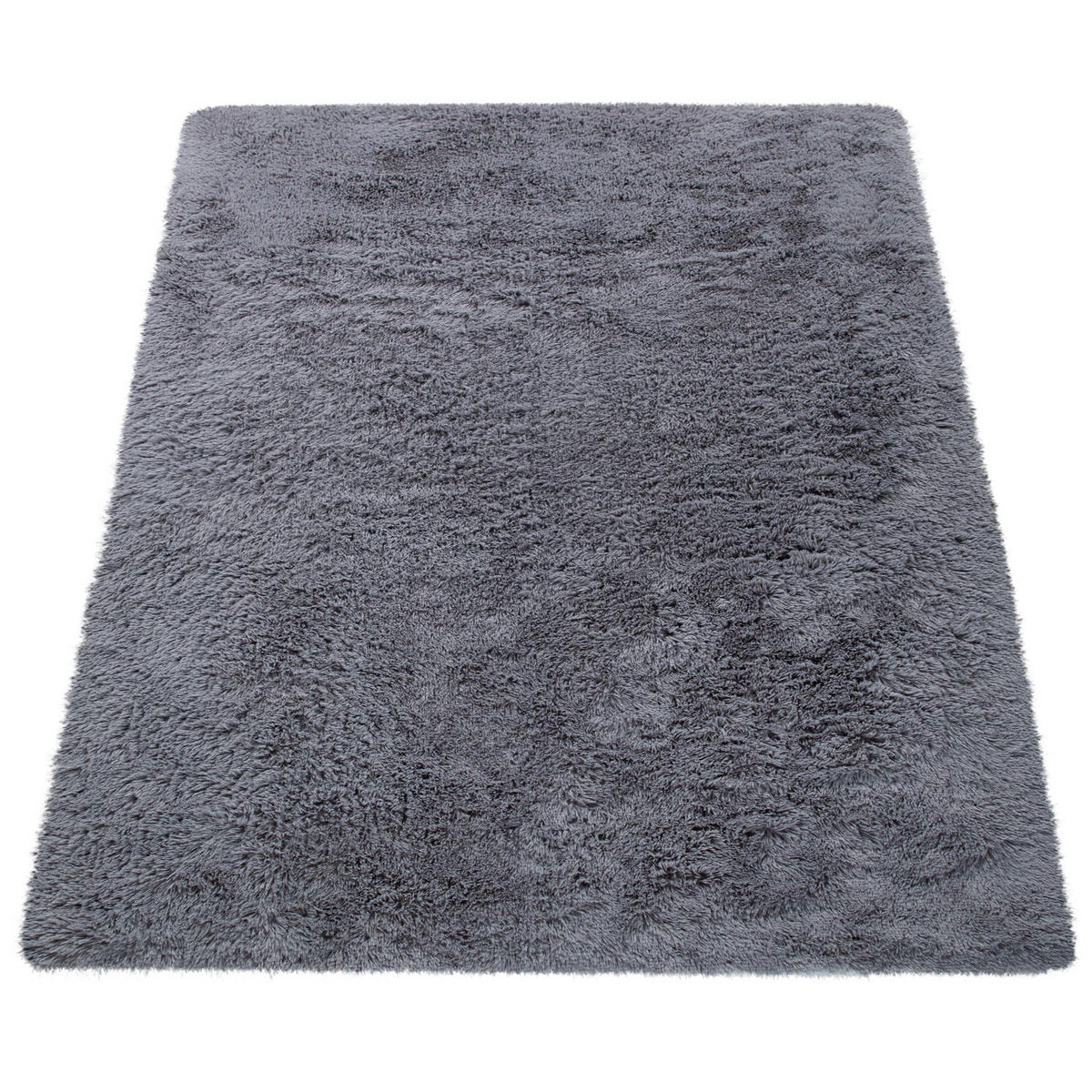 HOCHFLORTEPPICH 60/100 cm Silky 591 - Grau, Textil (60/100cm) - Paco Home