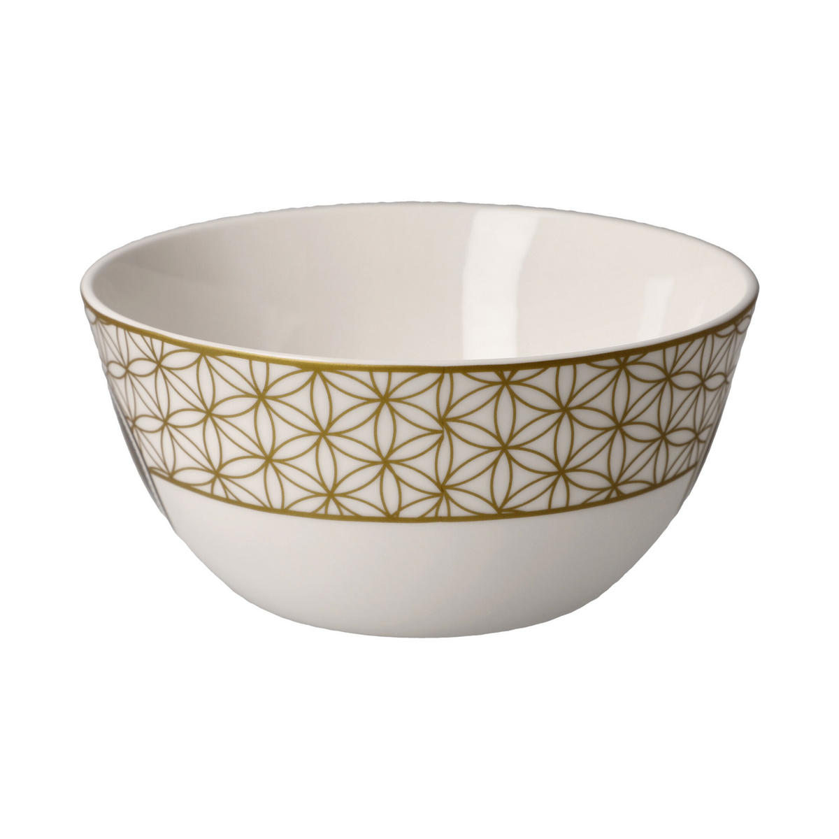 KÜNSTLERSCHALE Blume des Lebens weiß, Fine Bone China, Bunt, 15 cm - Multicolor, Keramik (7cm) - Goebel