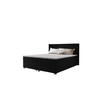 BOXBETT SIMPLE mit Matratze H3, Bonell und Topper 140x200 COSMIC 100 - Schwarz, Textil (140/200cm) - Bedante