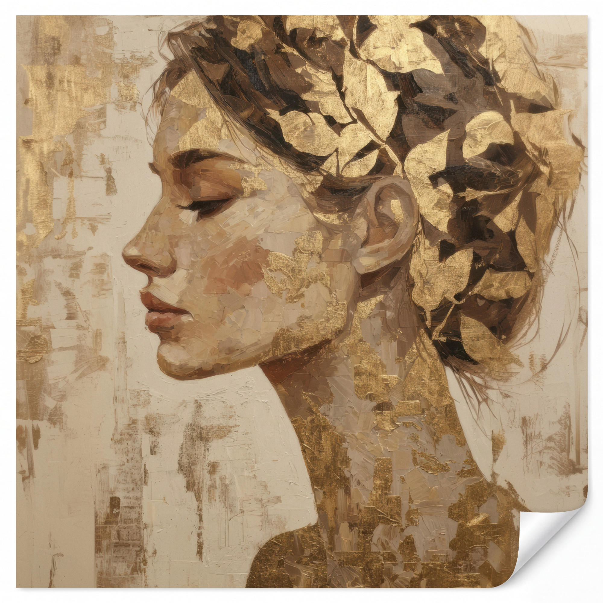 OnlyWow Tapete Gold 220x240 cm