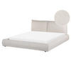 POLSTERBETT mit Lattenrost 160x200 cm Beige Vinay - Beige, Textil (160/200cm) - Beliani