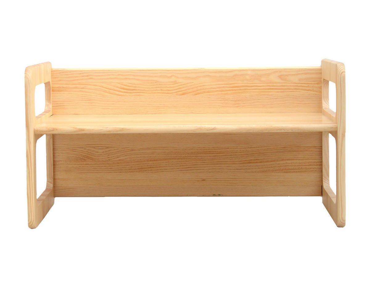 MONTESSORI-BANK aus massivem Kiefernholz in Naturholzfarbe - Beige, Holz (75/39/39cm) - RNT By Really Nice Things