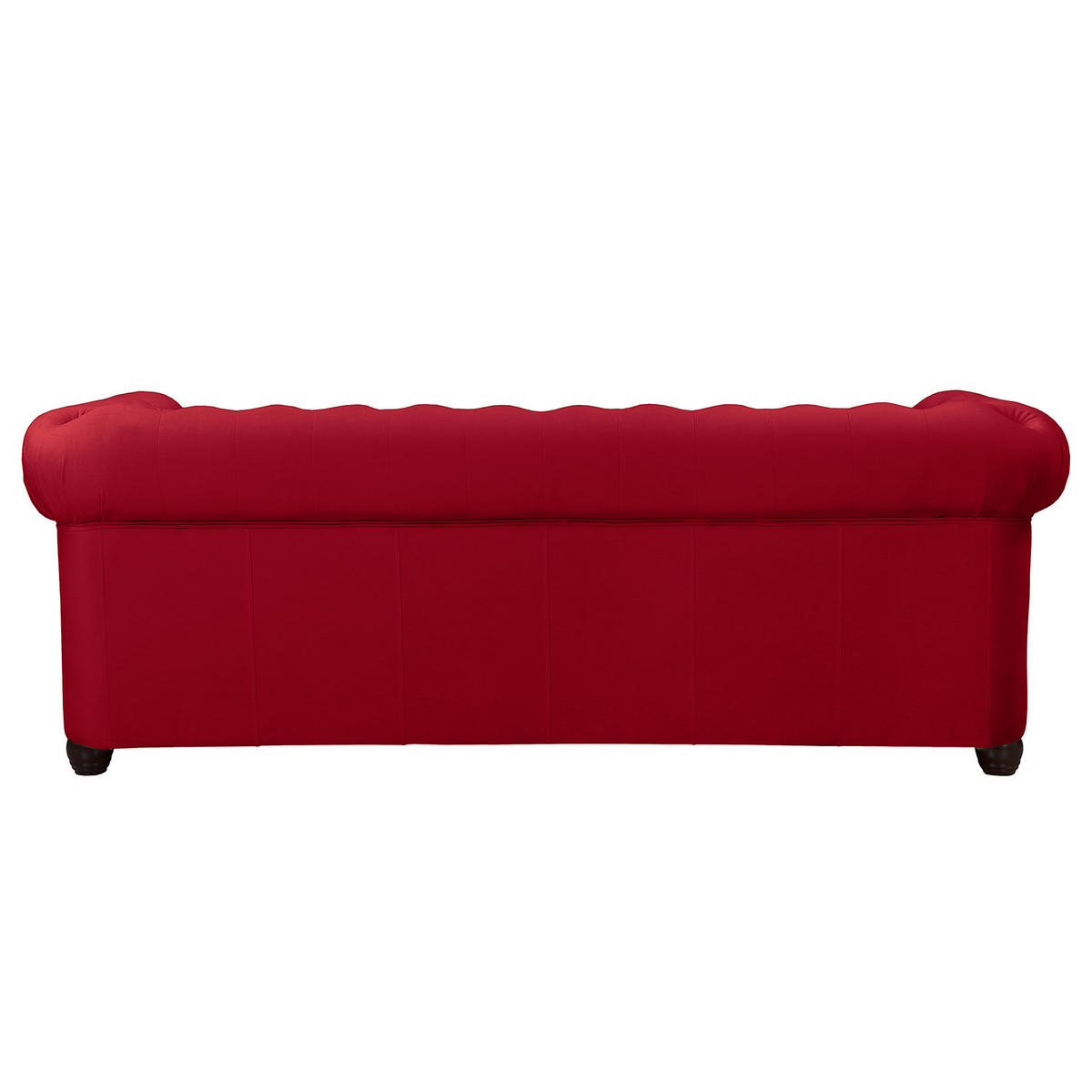 3-SITZER SOFA - Rot/Buchefarben, Textil (203/72/86cm) - home24