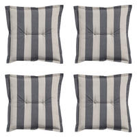 SITZKISSEN Amora - Grau - 50/50/7 cm - 4er-Set - Grau, Textil (50/7/50cm) - Madison