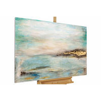 ÖLGEMÄLDE 120/80 cm - Blau, Holz/Textil (2.2/80cm) - KUNSTLOFT
