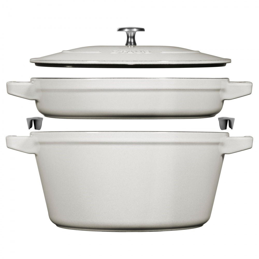 TOPF Grau 30/25/18 cm 405083850 - Grau, Metall (24cm) - Staub