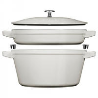 TOPF Grau 30/25/18 cm 405083850 - Grau, Metall (24cm) - Staub