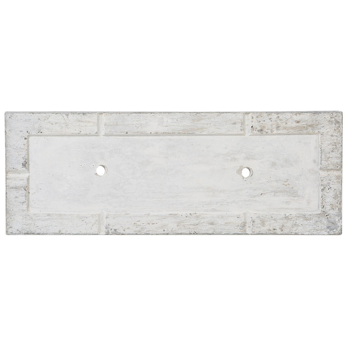 BLUMENTOPF hellgrau rund 23/23/42 cm Abdera - Hellgrau, Stein (42cm) - Beliani