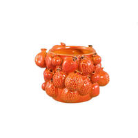 TOPF Bauer Orange 21/21/15cm - Orange, Keramik (15cm) - PTMD Collection