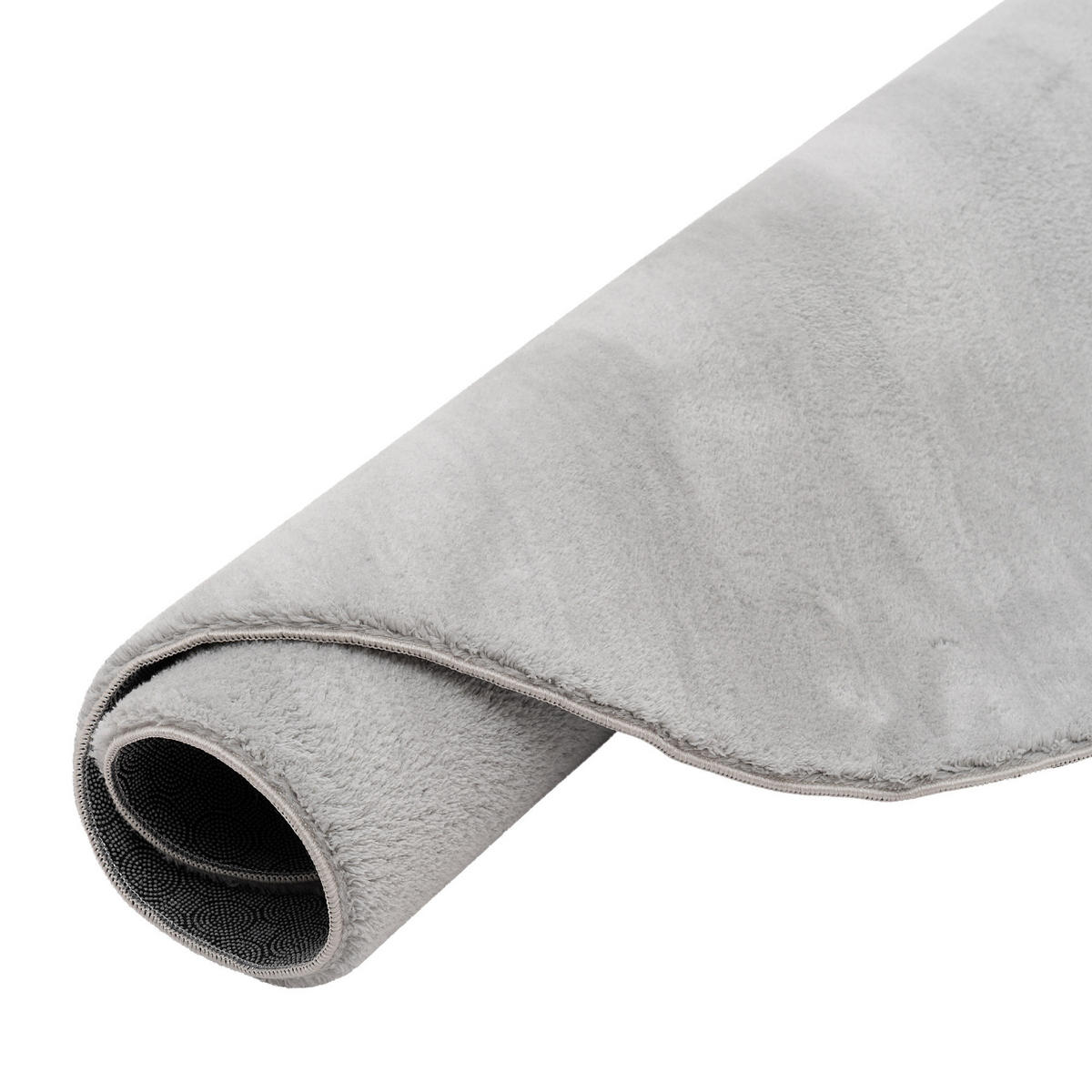 FELLTEPPICH SUPER SOFT PEARL RUND - Grau, Textil (160/160cm) - Pergamon