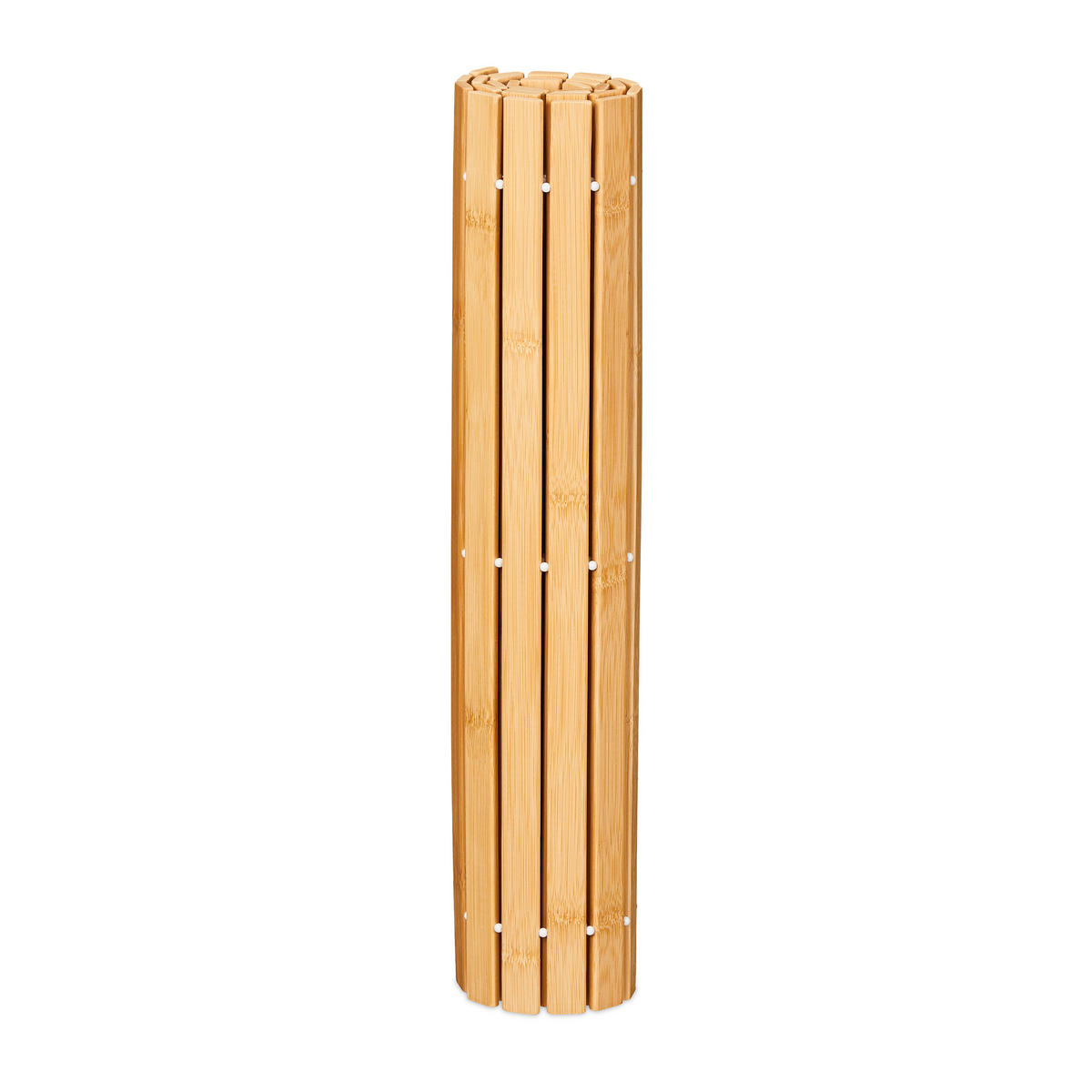 BAMBUS-BADVORLEGER - Hellbraun, Holz/Kunststoff (80/50cm) - Relaxdays