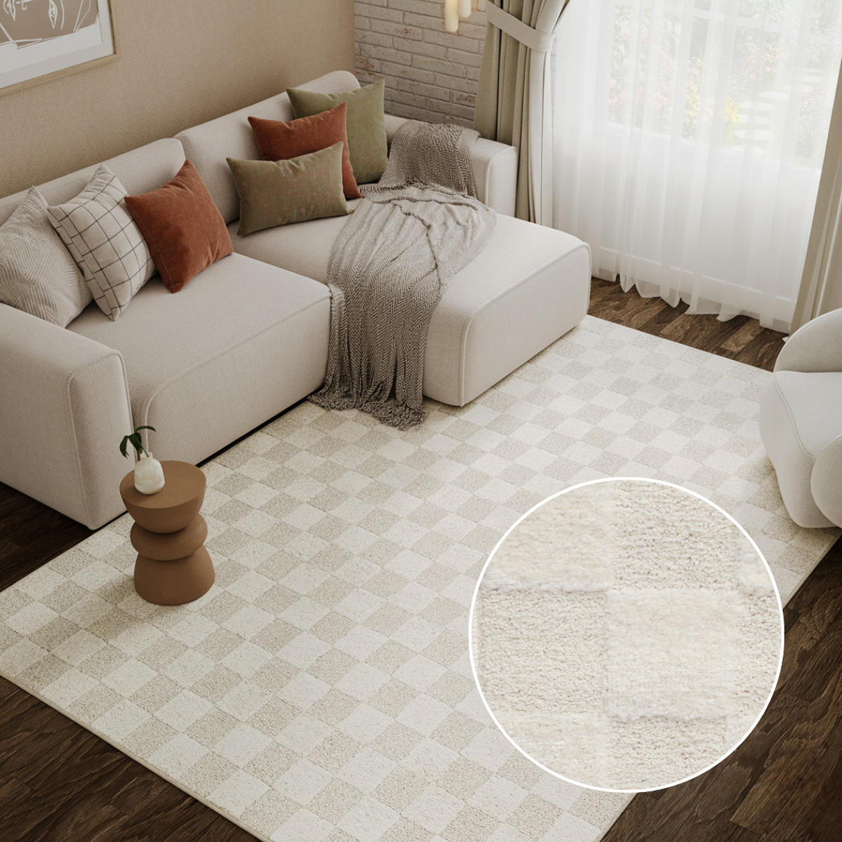 TEPPICH TERRA Creme 200/300 cm - Creme, Textil (200/300cm) - Tapiso