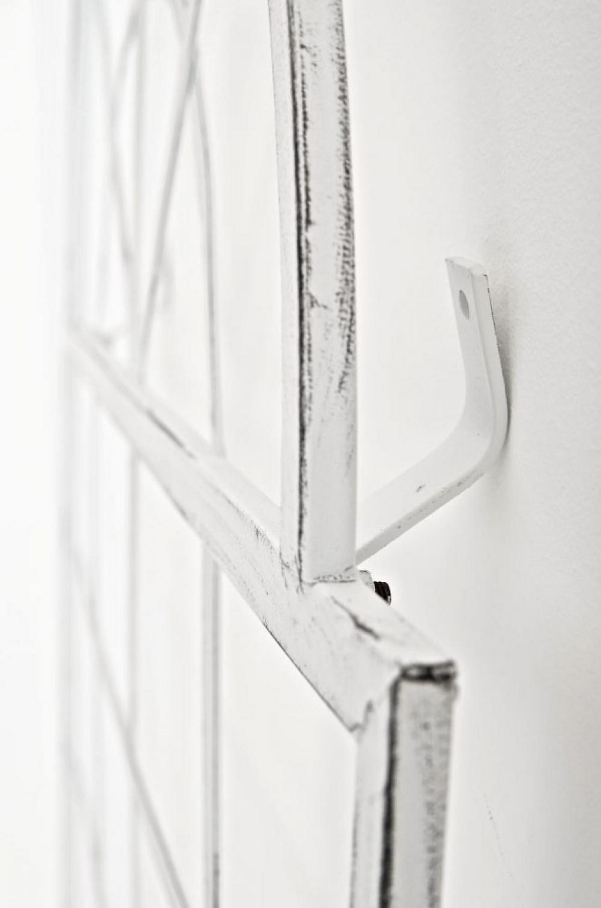 RANKGITTER Metall Antik Weiß - Schwarz/Weiß, Metall (70/180/1cm) - CLP