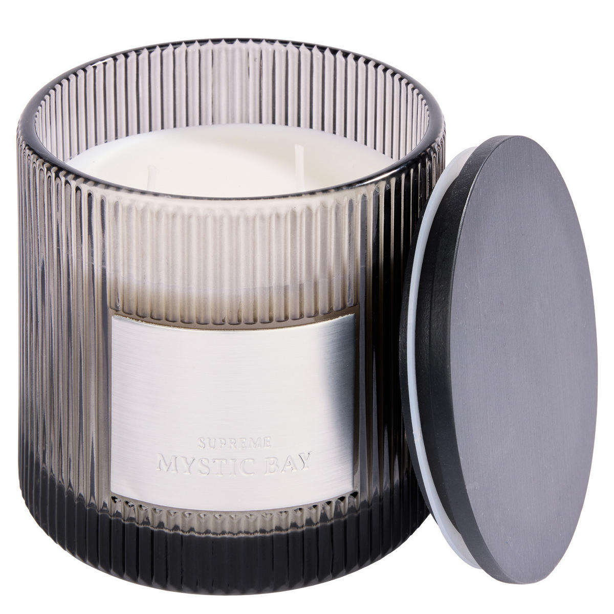 DUFTKERZE Supreme Mystic Bay - Dunkelgrau, Glas (10cm) - Butlers