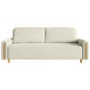 3-SITZER SCHLAFSOFA Majla Creme - Eichefarben/Creme, Holz/Textil (236/93/97cm) - Selsey