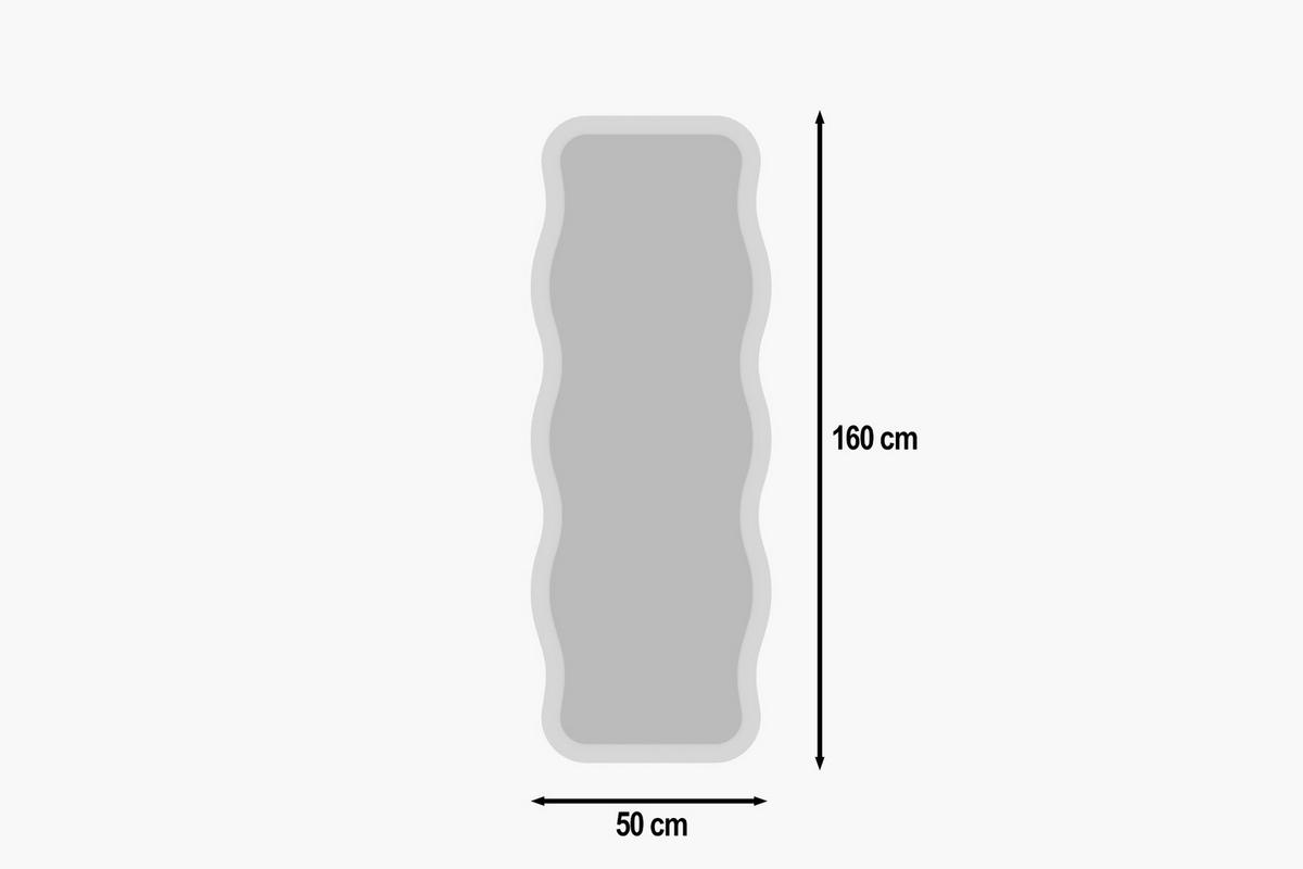 STANDSPIEGEL AROL WEIß 91218 - Weiß, Holzwerkstoff (50/160/2cm) - moebel17