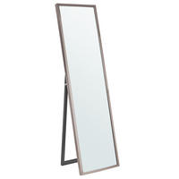 STEHSPIEGEL silber rechteckig 40/140 cm Torcy - Silberfarben, Kunststoff (40/140/3cm) - Beliani