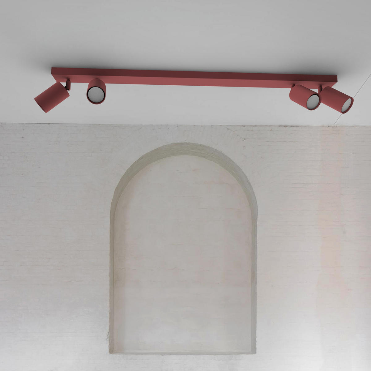 DECKENLEUCHTE - Rot, Metall (6/100/6cm) - Lumicom