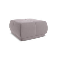 POUF Samt Stoff Violett - Lila/Flieder, Kunststoff/Textil (60/35/60cm) - Makamii
