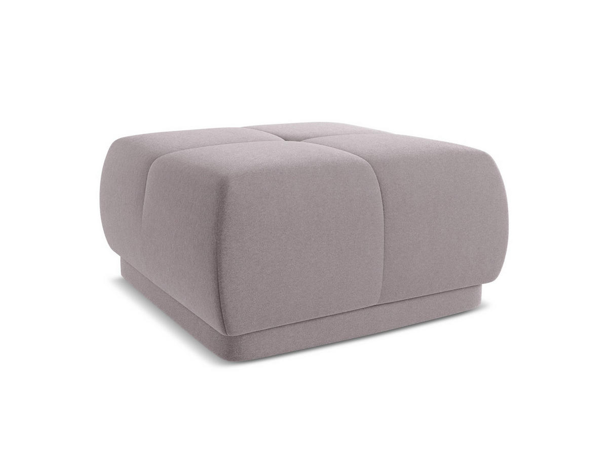 POUF Samt Stoff Violett - Lila/Flieder, Kunststoff/Textil (60/35/60cm) - Makamii