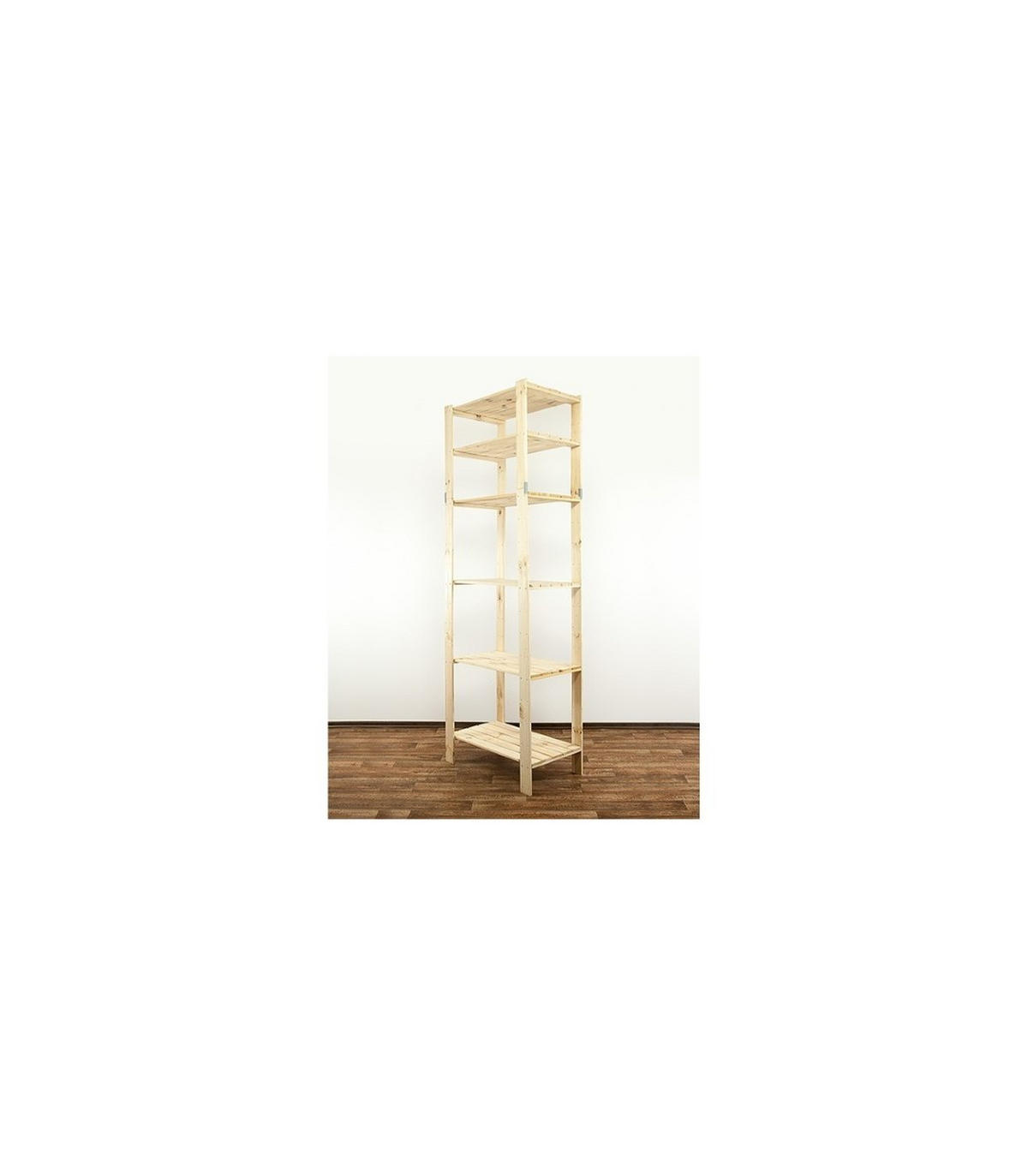 HOLZREGAL WOODLAND 230x80x50cm 6 Fachboden Kiefernholz Natur - Naturfarben, Holz (80/230/50cm) - PROREGAL