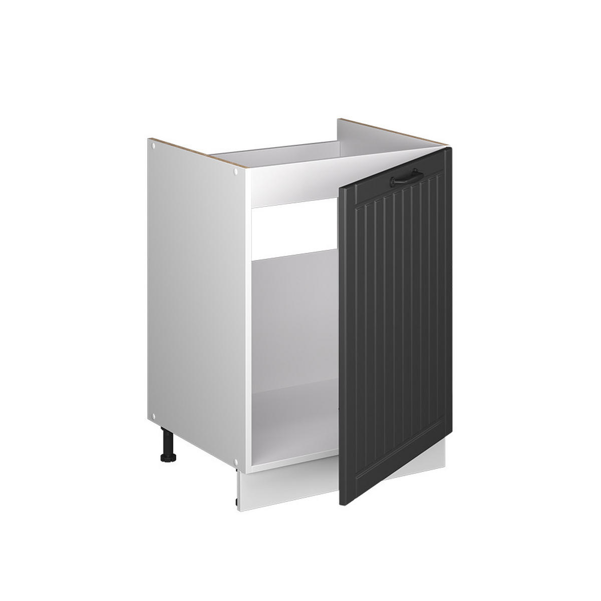 SKŘÍŇKA POD DŘEZ Fame-Line, Tmavě šedá/Bílá, 60 cm - bílá/tmavě šedá, kompozitní dřevo (60/82/51.6cm) - Vicco