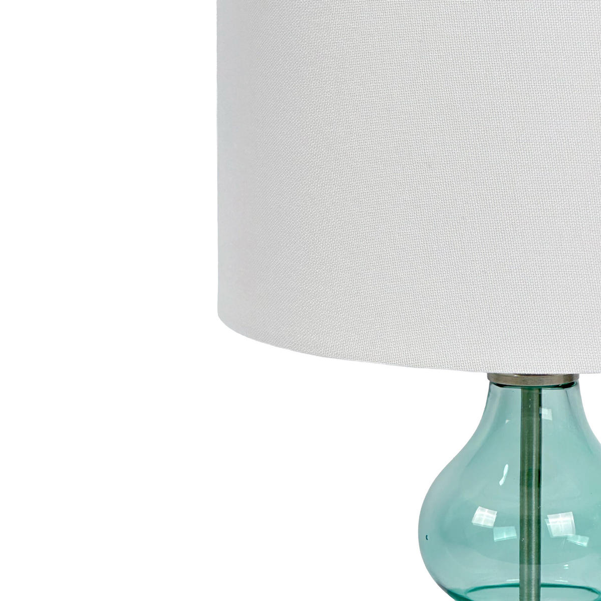 TISCHLAMPE - Multicolor, Glas/Textil (26/26/44cm) - Relaxdays