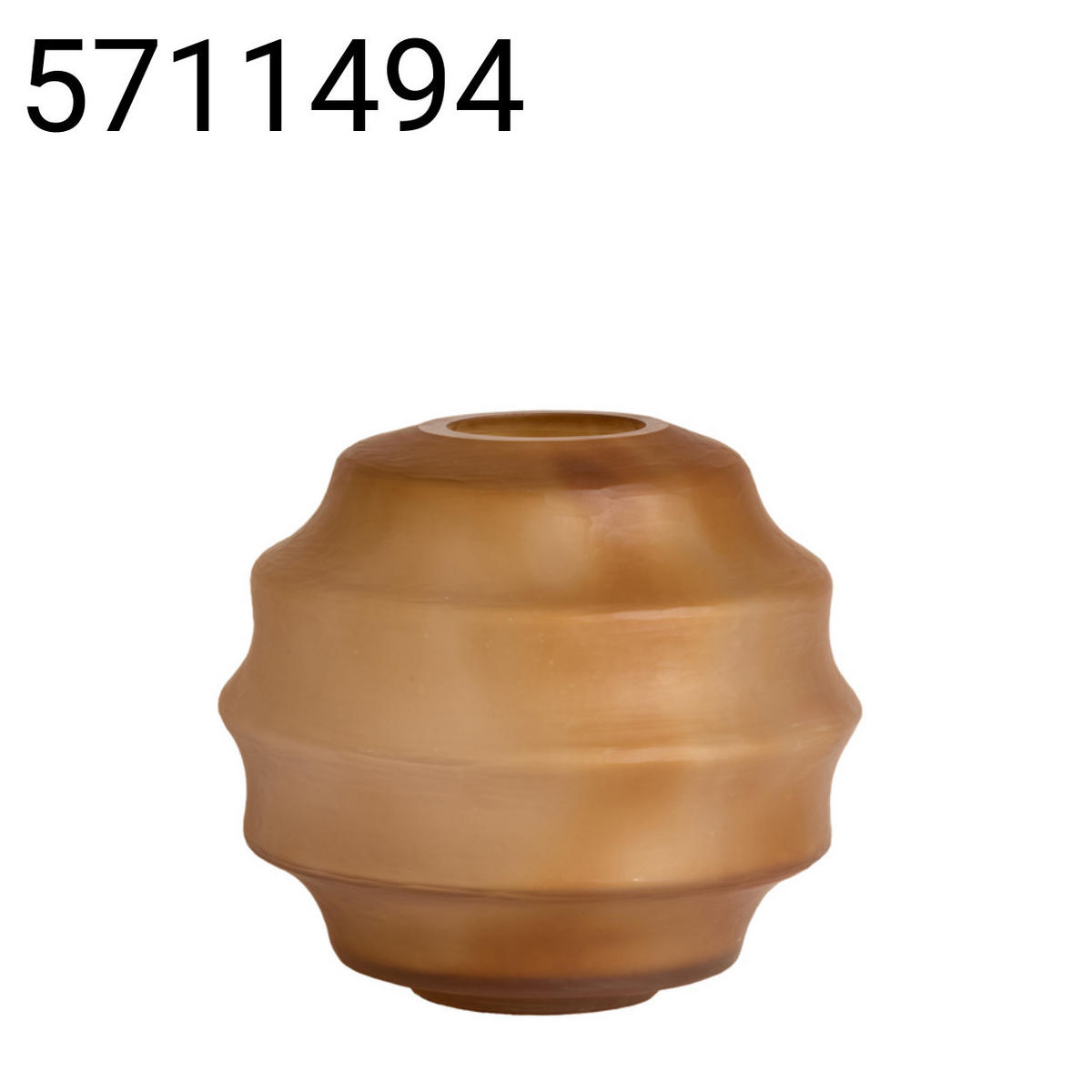 VASE Nayoro - Braun - 32.5/32.5/29 cm - Braun, Glas (29cm) - Light & Living