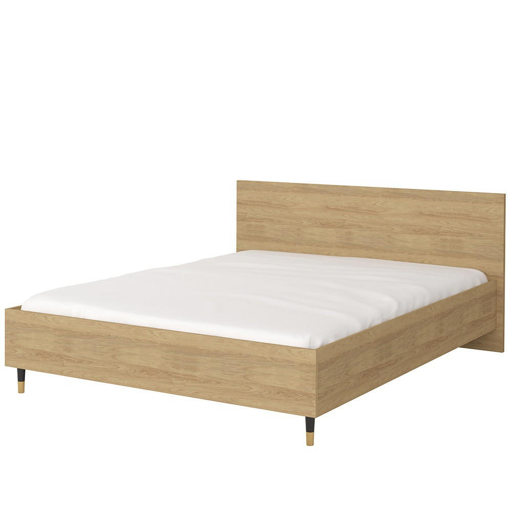 DOPPELBETT 169/90/207 cm LUX 31 ohne Matratze 160x200 cm Hickory Eiche, Hickory Eiche - Sonoma Eiche, Holz - imoebel24