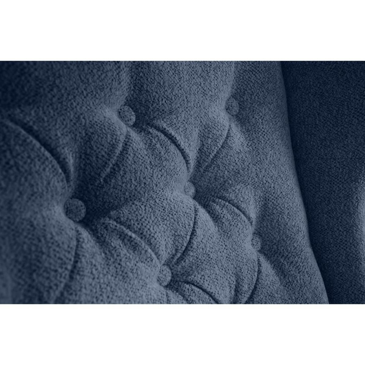 CHESTERFIELD-SESSEL Falco dunkelblau mit Wenge Holzbeinen - Blaugrau, Holz/Textil (82/102/92cm) - Beautysofa