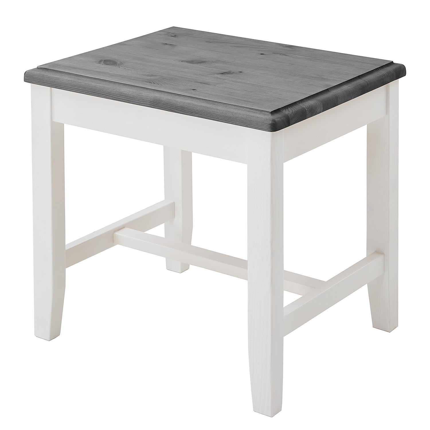 HOME24 Massiver Hocker Bergen - Kieferfarben, Holz (50/45/41cm) - home24