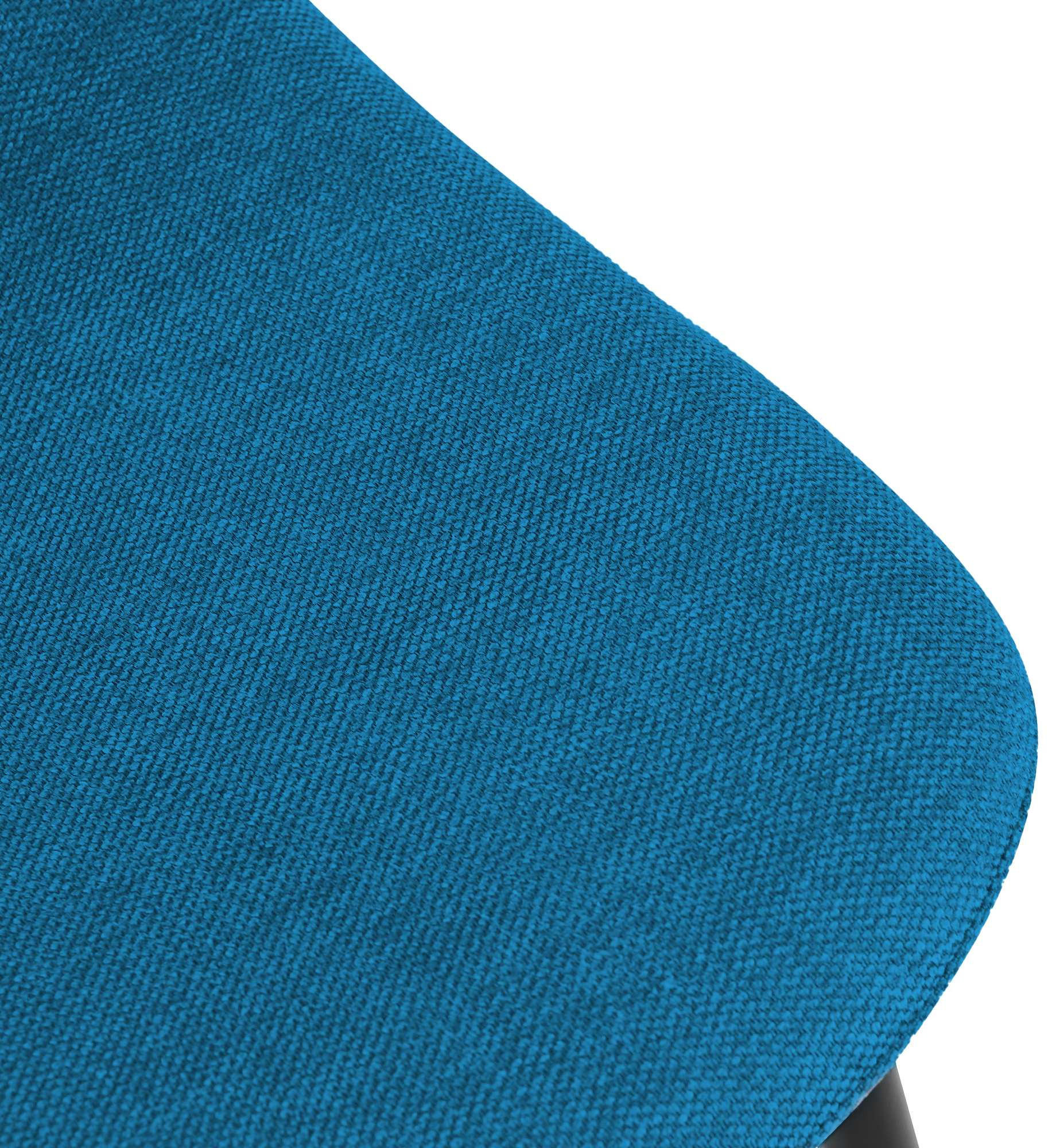 STUHL Stoff Blau - Blau/Schwarz, Textil/Metall (44/88/51cm) - CLP