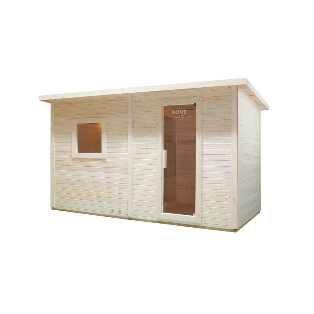 SAUNAHAUS TALO XL - XL - Braun, Holz (400/220/217cm) - Home Deluxe