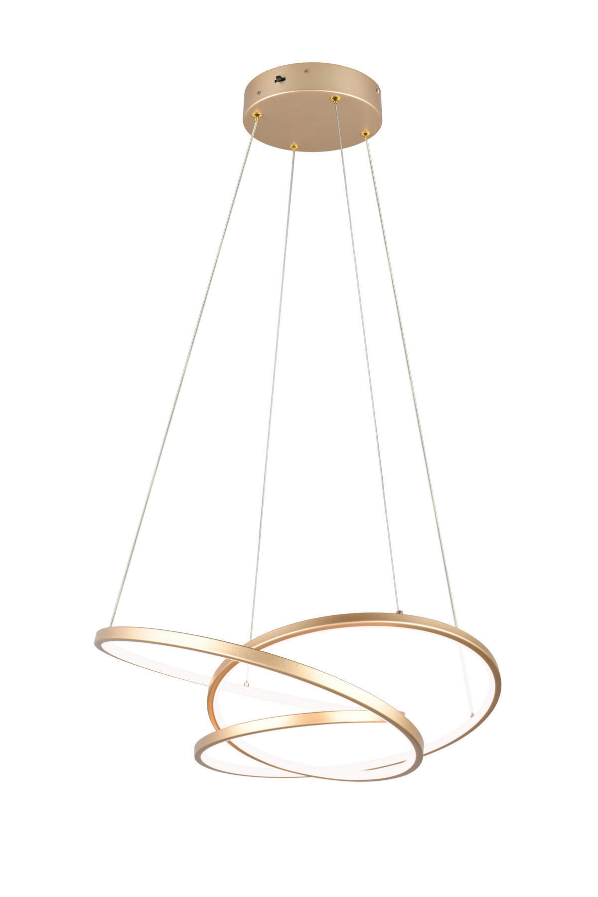 HÄNGELAMPE DARVIN - Gold - 0/0/150 cm - Goldfarben, Metall (64/64/150cm) - Trio Leuchten