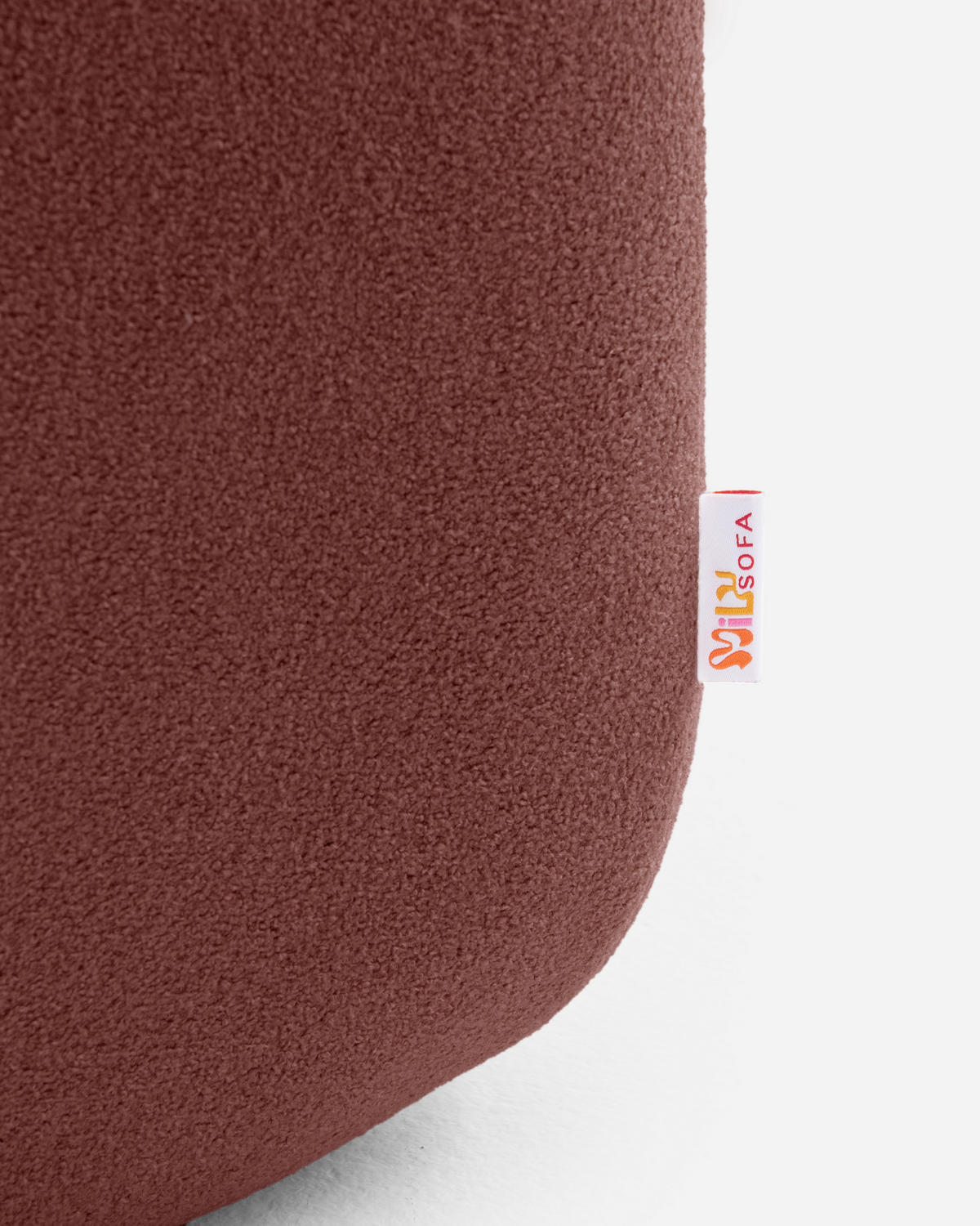 2-SITZER-SOFA Bouclé-Stoff Terrakotta-Rot - Terracotta, Textil (180/73/95cm) - MILYsofa